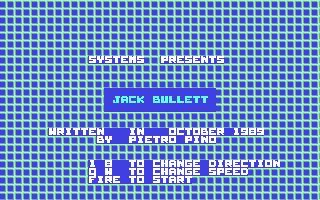 Jack Bullet Title Screen